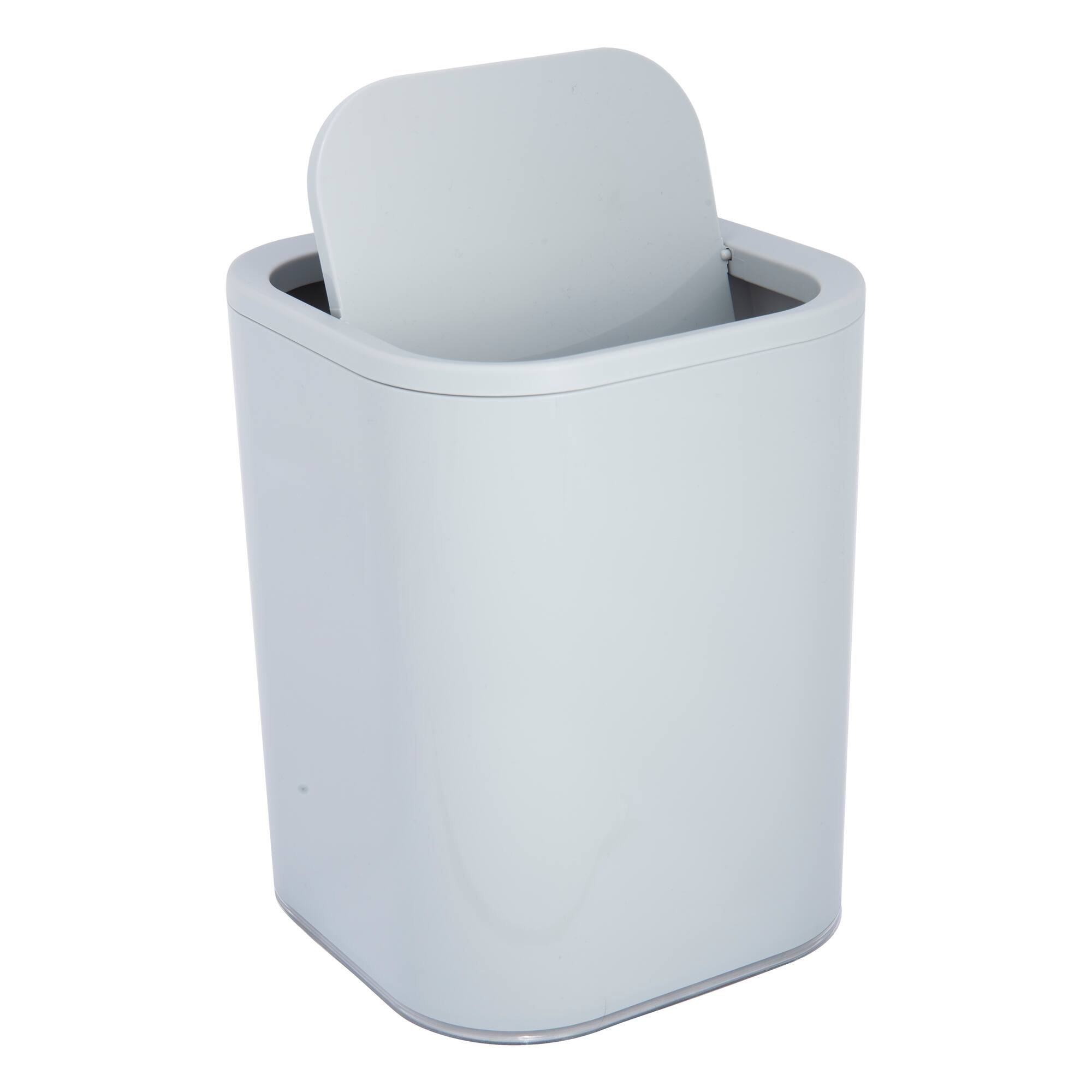 Bath Bliss Gray Acrylic 8L Waste Bin